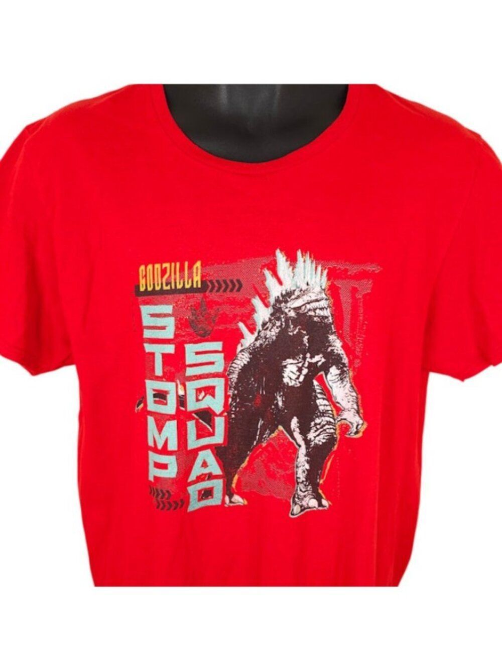 Godzilla X Kong T Shirt Mens Size Large Red The New Empire Kaiju Monster Movie